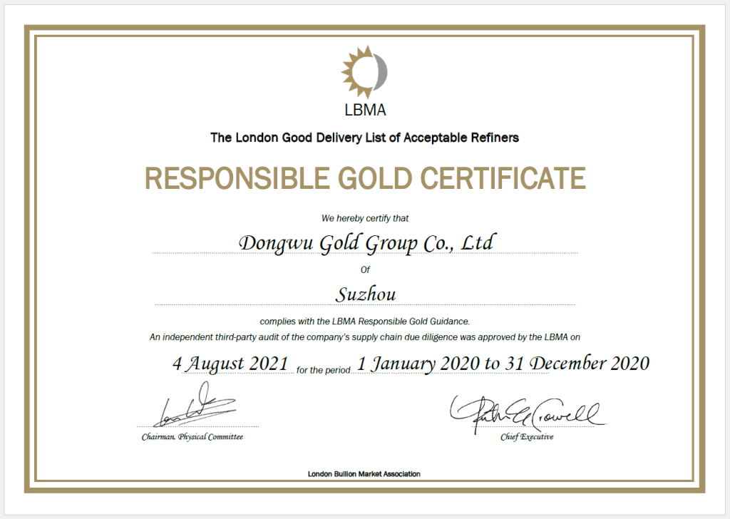 RGGcertificate_DongwuGold2020（images 1）