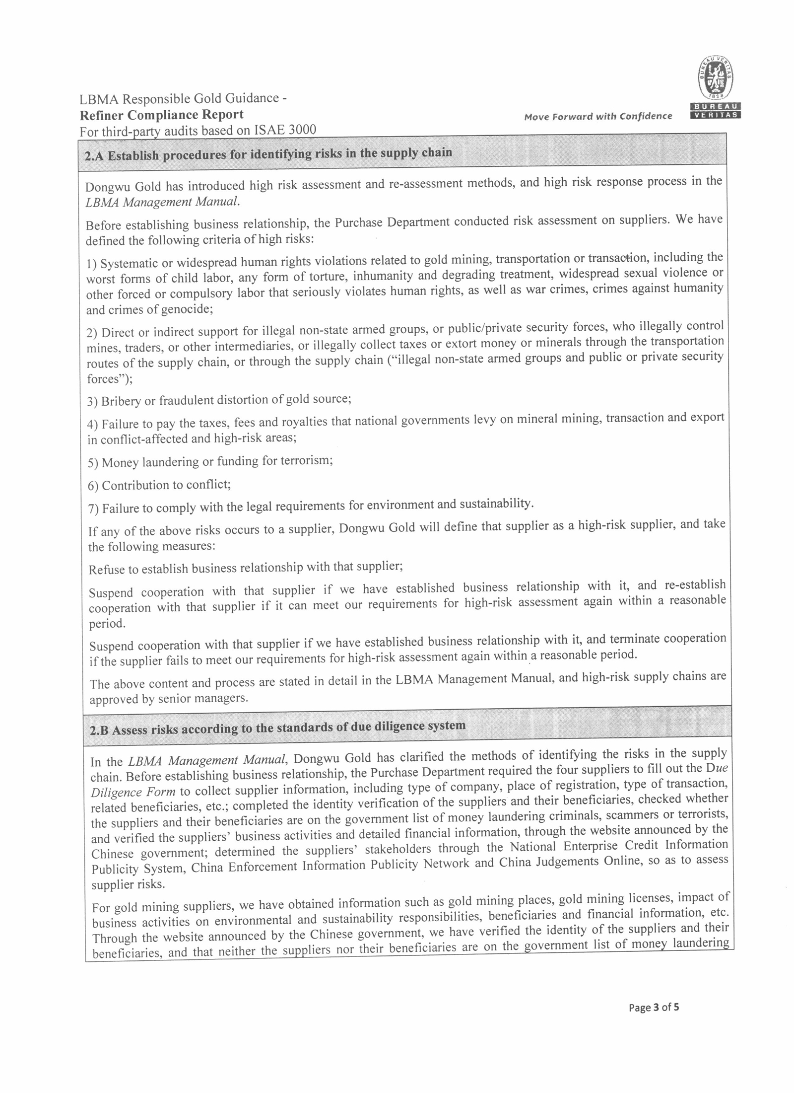 Dongwu Gold Compliance Report 2020（images 3）