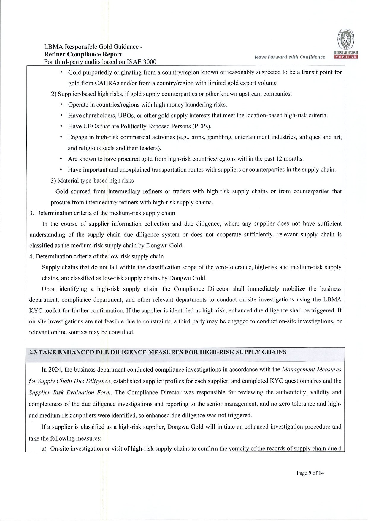 图片尺寸:1240 x 1754 Dongwu Gold Refiner Compliance Report 2024(images 9)